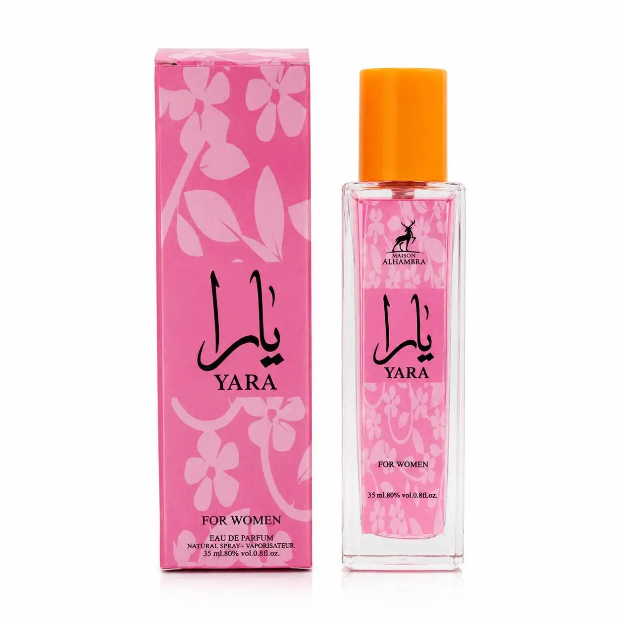 عطر زنانه ۳۵ میل الحمبرا مدل یارا(Alhambra Yara)