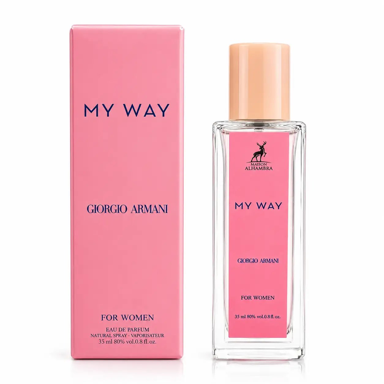 عطر زنانه ۳۵ میل الحمبرا مدل مای وی (Alhambra My Way)