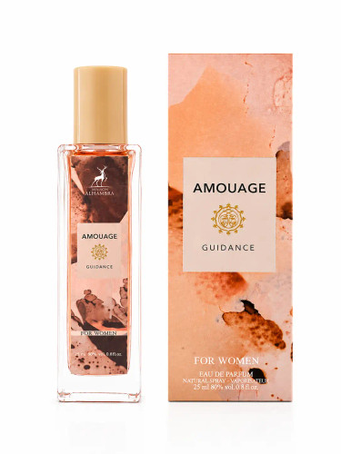 عطر زنانه ۳۵ میل الحمبرا مدل آمواج گایدنس (Alhambra Amouge Giudance)