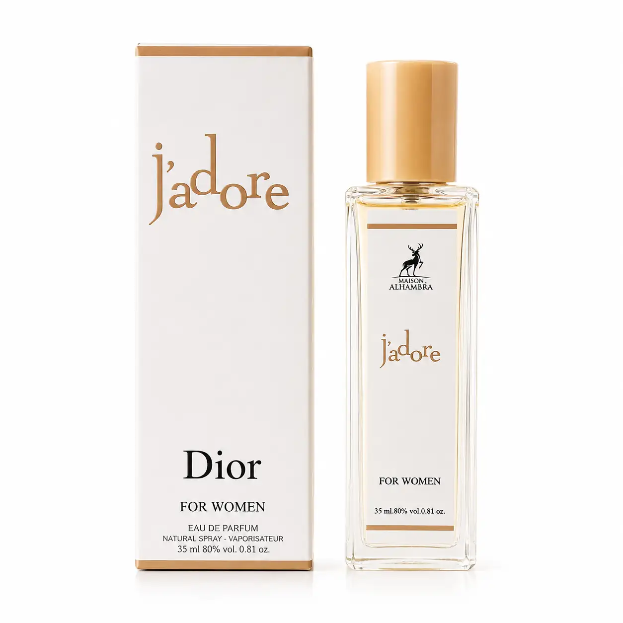 عطر زنانه ۳۵ میل الحمبرا مدل جادور دیور(Alhambra Jadore Dior)