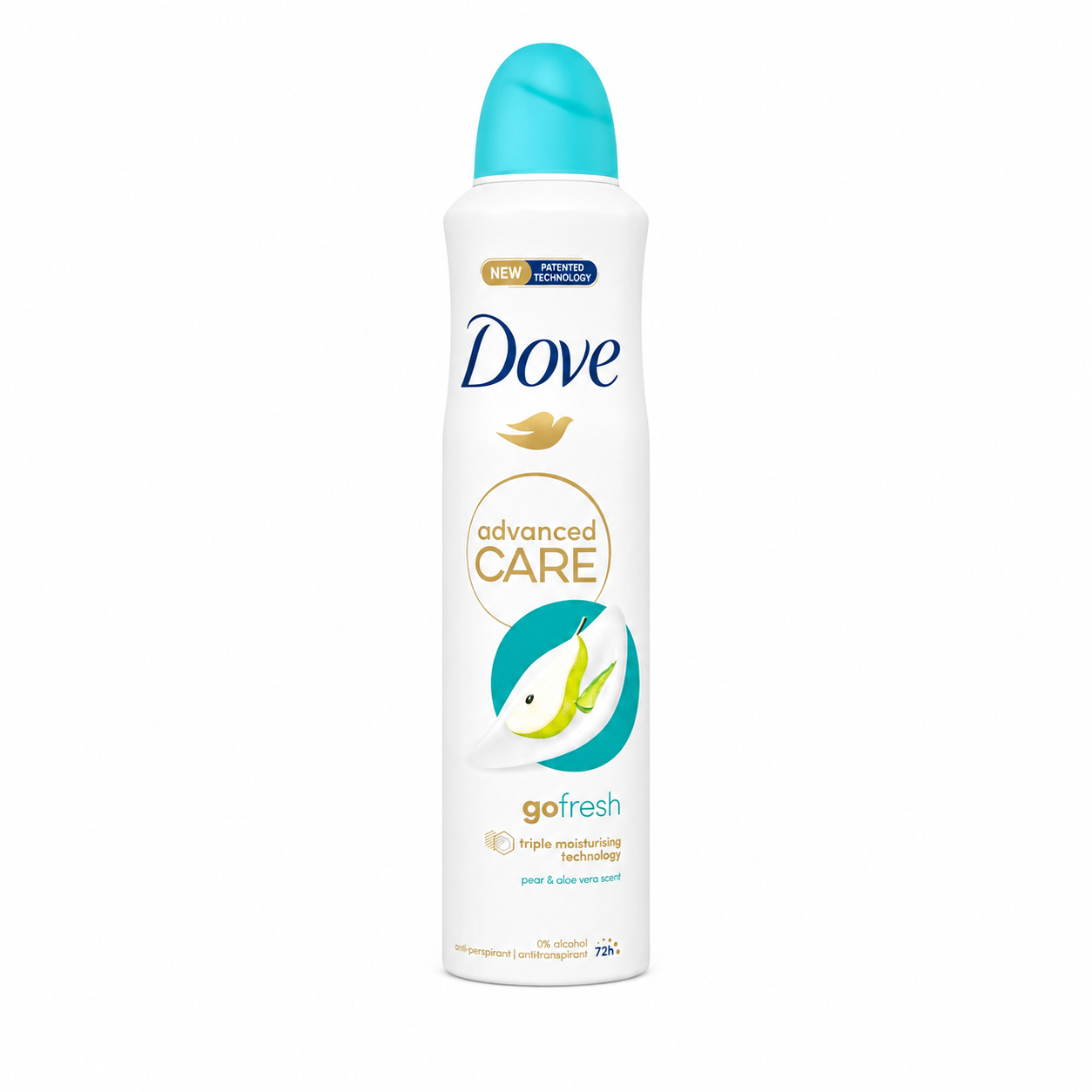 اسپری ضدتعریق داو اورجینال رایحه گلابی مدل Advanced Care | حجم ۲۵۰ میل و ۷۲ ساعته