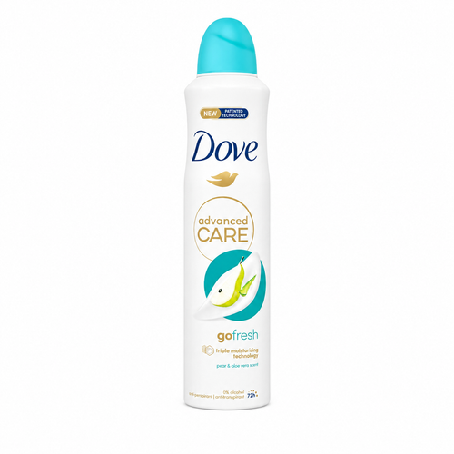 اسپری ضدتعریق داو اورجینال رایحه گلابی مدل Advanced Care | حجم ۲۵۰ میل و ۷۲ ساعته