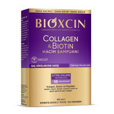 شامپو ضدریزش و حجم دهنده بیوکسین BIOXCIN مدل کلاژن و بیوتین Collagen and Biotin حجم 300 میل
